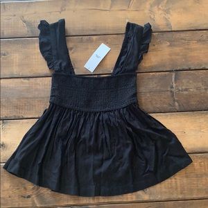 Urban Outfitters Ruffle and Stretch Flowy Tank Top